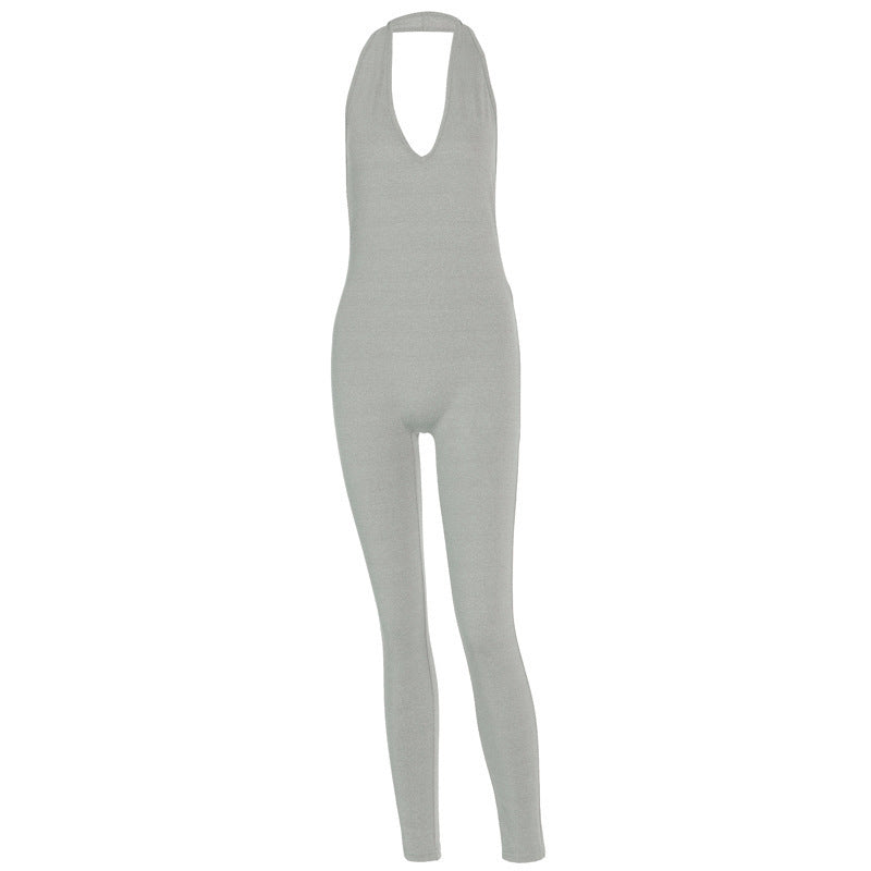 Women Skinny Sleeveless Jumpsuit – Sportlich & Figurbetont